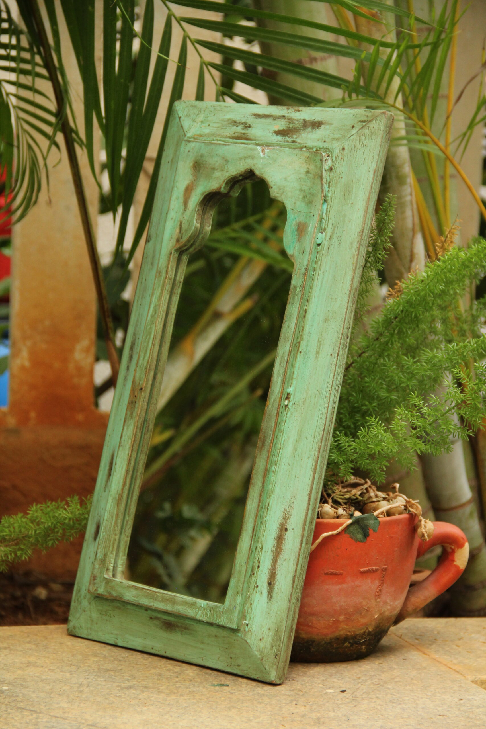 Vintage Mirror Green